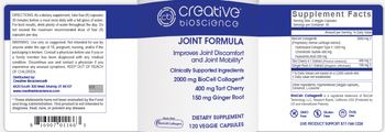 Creative Bioscience Joint Formula - supplement