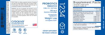 Creative Bioscience Probiotics Prebiotics 1234 - supplement
