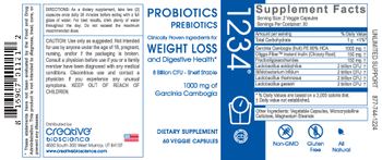 Creative Bioscience Probiotics Prebiotics 1234 - supplement