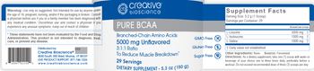 Creative Bioscience Pure BCAA Unflavored - supplement