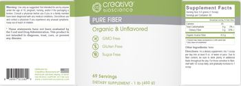 Creative Bioscience Pure Fiber Unflavored - supplement
