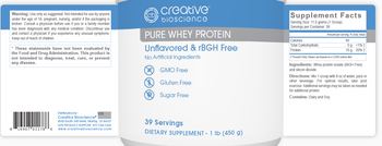 Creative Bioscience Pure Whey Protein Unflavored - supplement