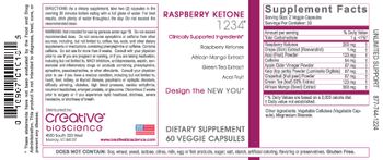Creative Bioscience Raspberry Ketone 1234 - supplement