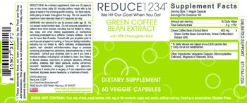 Creative Bioscience Reduce 1234 Green Coffee Bean Extract - supplement