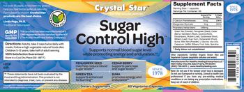 Crystal Star Sugar Control High - supplement