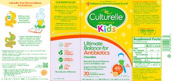 Culturelle Kids Kids Ultimate Balance for Antiobiotics Chewables Fresh Orange Flavor - probiotic supplement