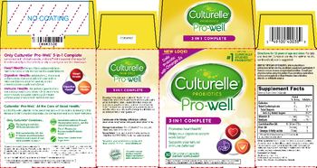 Culturelle Pro-well 3-in-1 Complete Probiotics - supplement