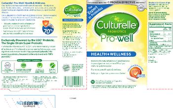 Culturelle Pro-Well Pro-Well Health & Wellness - supplement