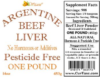 CurEase Argentine Beef Liver - supplement