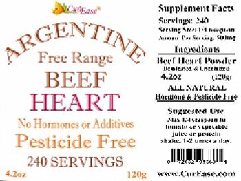 CurEase Argentine Free Range Beef Heart - supplement