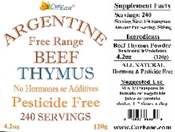 CurEase Argentine Free Range Beef Thymus - supplement
