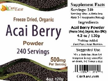 CurEase Freeze Dried, Organic Acai Berry Powder - supplement
