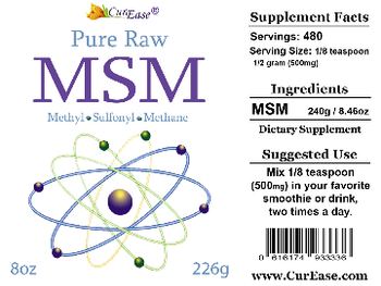 CurEase MSM - supplement