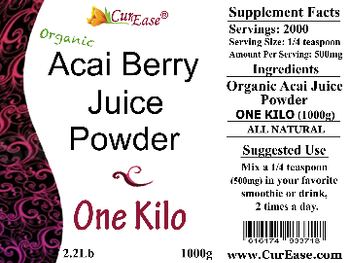 CurEase Organic Acai Berry Juice Powder - 