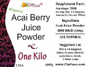 CurEase Organic Acai Berry Juice Powder - supplement