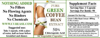 CurEase Pure Green Coffee Bean Extract - 
