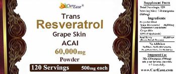 CurEase Trans Resveratrol Grape Skin Acai 60,000 mg Powder - supplement