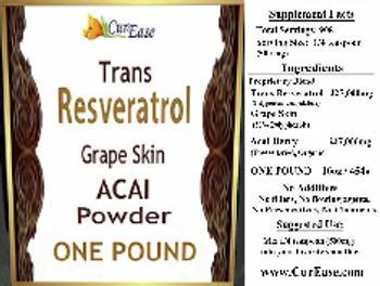 CurEase Trans Resveratrol Grape Skin Acai Powder - supplement