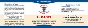 Custom Probiotics L. Casei - 