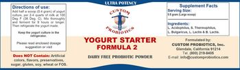 Custome Probiotics Yogurt Starter Formula 2 - 