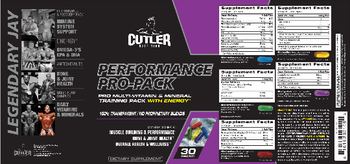 Cutler Nutrition Performance-Pro Pack Blue Capsule - supplement