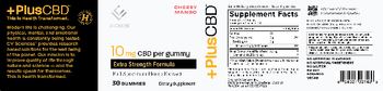 CV Sciences +PlusCBD 10 mg Extra Strength Formula Cherry Mango - supplement