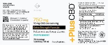 CV Sciences PlusCBD Extra Strength Formula Peppermint 750 mg - supplement