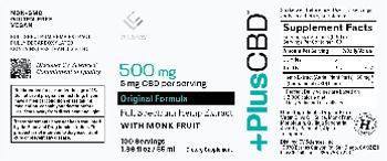 CV Sciences PlusCBD Original Formula with Monk Fruit - supplement