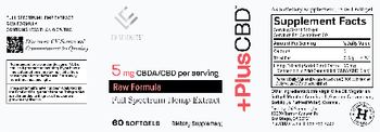 CV Sciences PlusCBD Raw Formula 5 mg - supplement