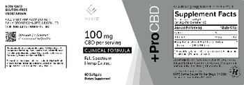 CV Sciences +ProCBD 100 mg Clinical Formula - supplement