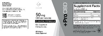 CV Sciences ProCBD Clinical Formula 50 mg - supplement