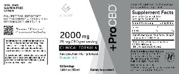 CV Sciences ProCBD Clinical Formula Peppermint 2000 mg - supplement