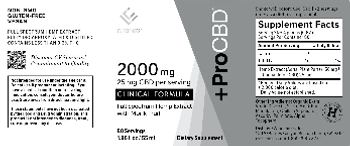 CV Sciences ProCBD Clinical Formula with Monk Fruit 2000 mg - supplement