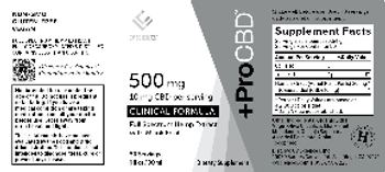 CV Sciences ProCBD Clinical Formula with Monk Fruit 500 mg - supplement