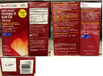 CVS Health 100% Pure Omega-3 Krill Oil 350 mg - supplement