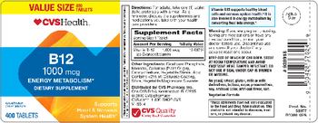 CVS Health B12 1000 mcg - supplement
