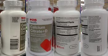 CVS Health Calcium Citrate + D - supplement