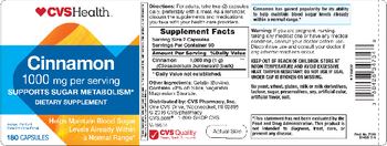 CVS Health Cinnamon 1000 mg - supplement