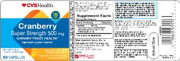 CVS Health Cranberry Super Strength 500 mg - supplement