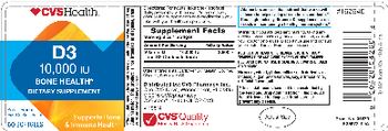 CVS Health D3 10,000 IU - supplement