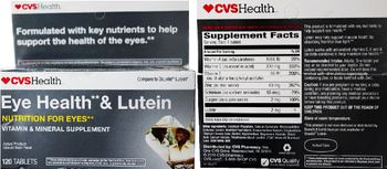 CVS Health Eye Health & Lutein - vitamin mineral supplement