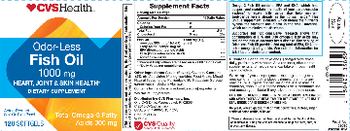 CVS Health Oder-Less Fish Oil 1000 mg - supplement