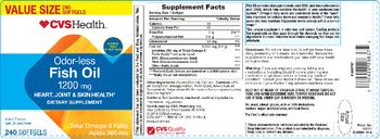 CVS Health Oder-Less Fish Oil 1200 mg - supplement