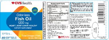 CVS Health Odor-Less Fish Oil 1200 mg - supplement