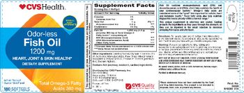 CVS Health Odor-Less Fish Oil 1200 mg - supplement