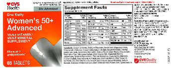 CVS Health One Daily Women's 50+ Advanced - multivitamin multimineral supplement