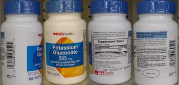 CVS Health Potassium Gluconate 595 mg - supplement