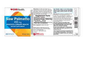 CVS Health Saw Palmetto 450 mg - supplement