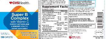 CVS Health Super B Complex with Vitamin C - supplement