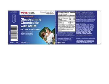 CVS Health Triple Strength Glucosamine Chondroitin With MSM - supplement
